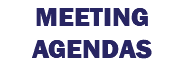 MEETING AGENDAS